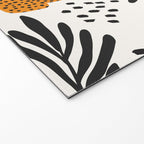 Cheetahs pattern on white Welcome Mat Gallery Image 2