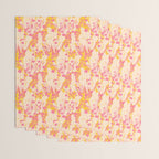 Desert Flowers - pink & yellow Wrapping Paper Gallery Image 3