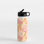 Desert Flowers - pink & yellow Water Bottle Gallery Image 1