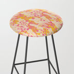 Desert Flowers - pink & yellow Stool Gallery Image 2