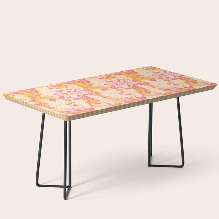 Desert Flowers - pink & yellow Coffee Table Gallery Image 1