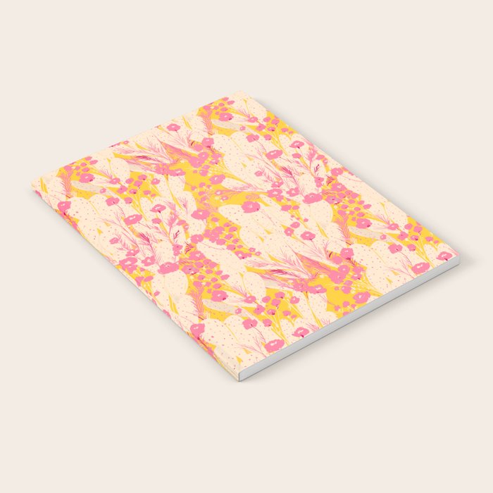 Desert Flowers - pink & yellow Notebook Gallery Image 1
