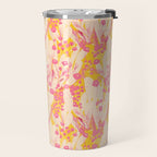 Desert Flowers - pink & yellow Travel Mug Gallery Image 2