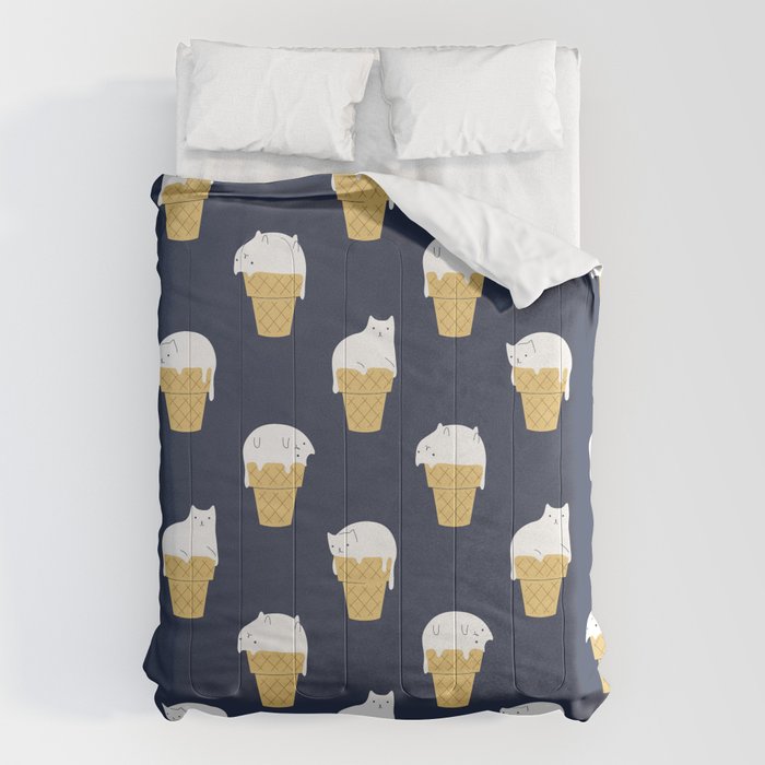 Meowlting Pattern Comforter Gallery Image 1