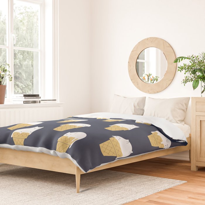 Meowlting Pattern Duvet Cover Gallery Image 2