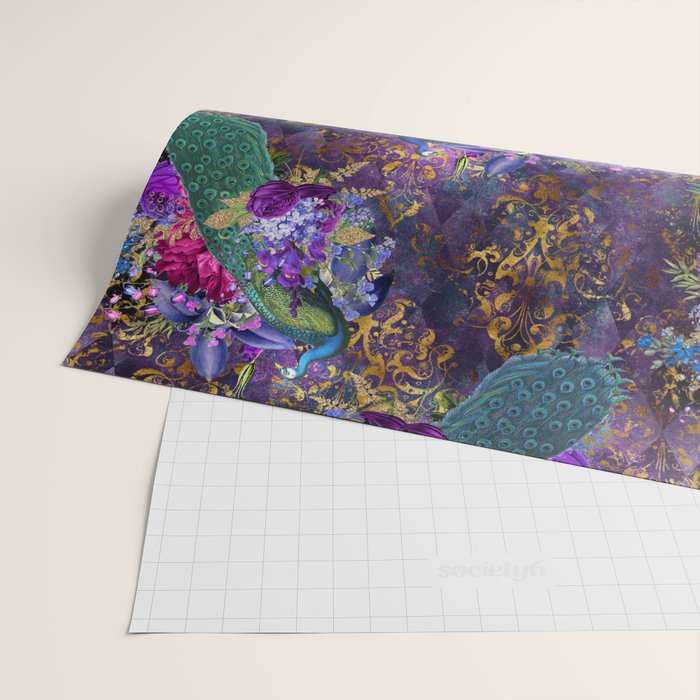 Feather Peacock 29 Wrapping Paper Gallery Image 2