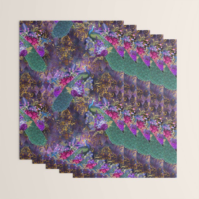 Feather Peacock 29 Wrapping Paper Gallery Image 3