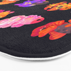 Flower goldfish - dark Bath Mat Gallery Image 3