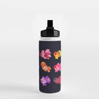 Flower goldfish - dark Water Bottle Gallery Image 2
