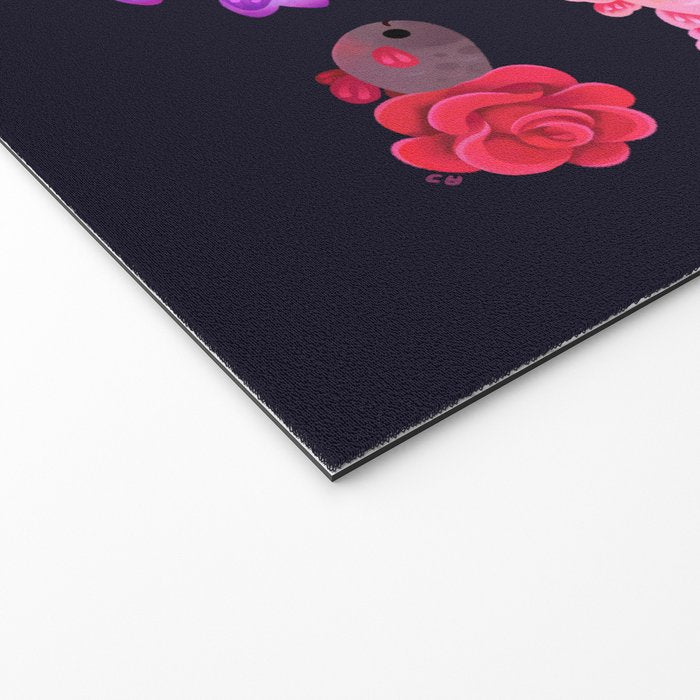 Flower goldfish - dark Welcome Mat Gallery Image 2