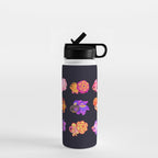 Flower goldfish - dark Water Bottle Gallery Image 1