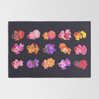 Flower goldfish - dark Rug Gallery Image 2