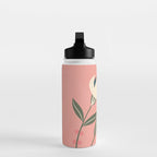 Minimal Abstract Flowers 21 Water Bottle Gallery Image 3