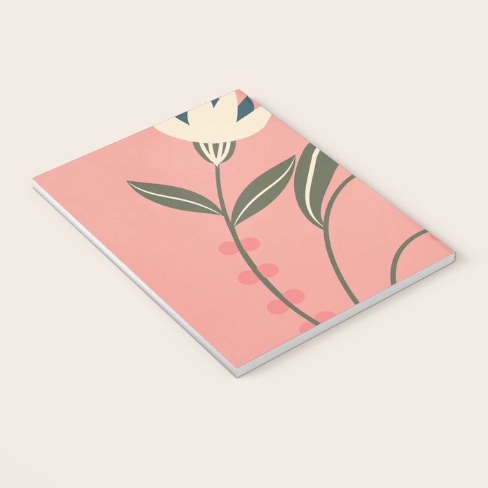 Minimal Abstract Flowers 21 Notebook Gallery Image 3
