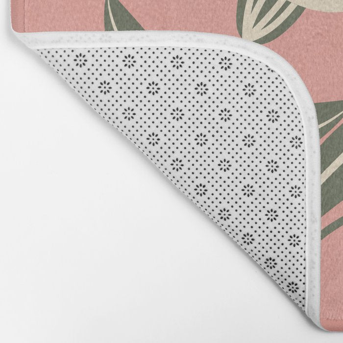 Minimal Abstract Flowers 21 Bath Mat Gallery Image 2