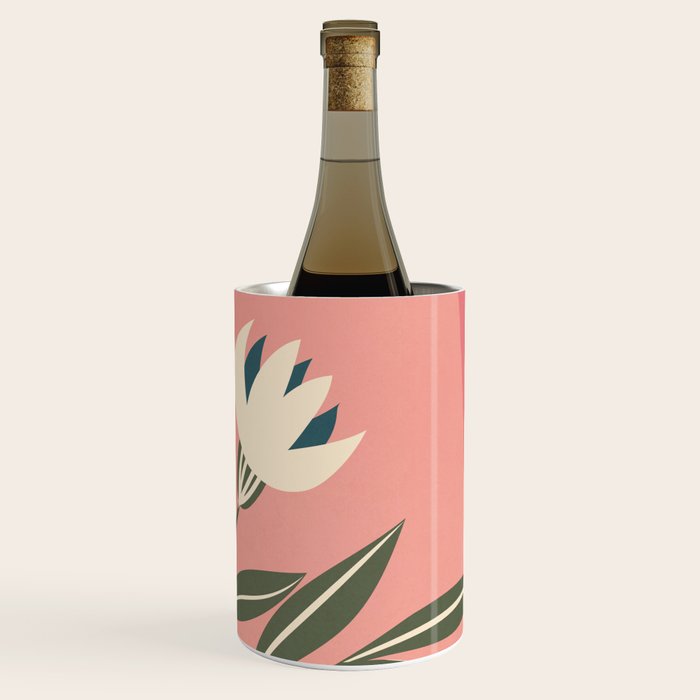 Minimal Abstract Flowers 21 Wine Chiller Gallery Image 1
