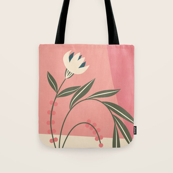 Minimal Abstract Flowers 21 Tote Bag Gallery Image 1