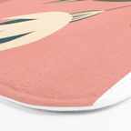 Minimal Abstract Flowers 21 Bath Mat Gallery Image 3