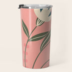 Minimal Abstract Flowers 21 Travel Mug Gallery Image 3