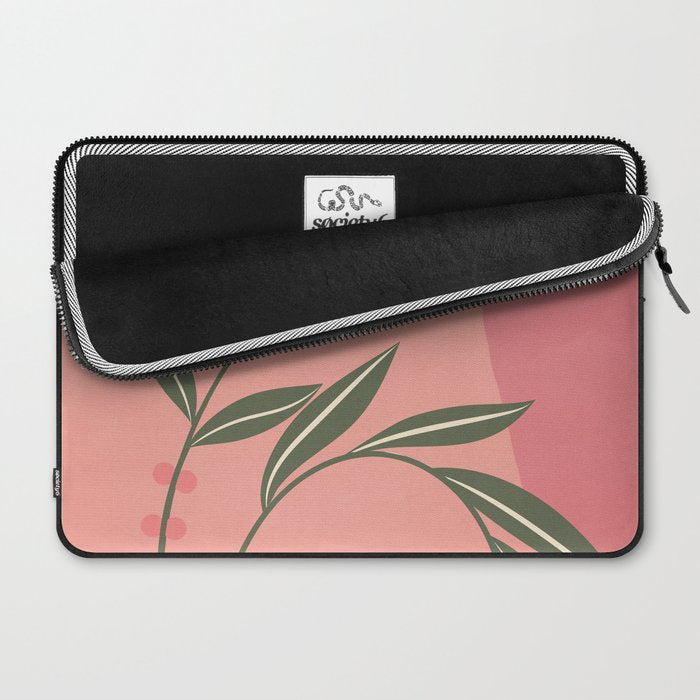 Minimal Abstract Flowers 21 Laptop Sleeve Gallery Image 2