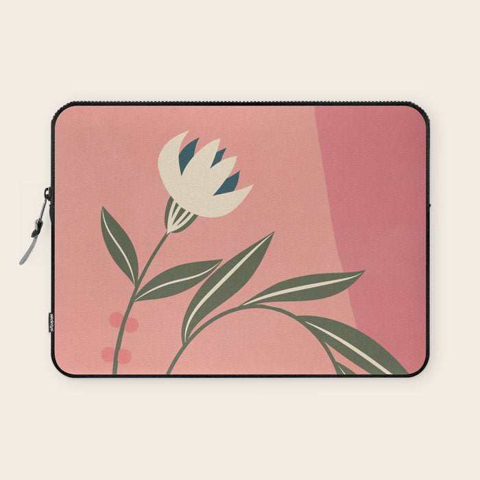 Minimal Abstract Flowers 21 Laptop Sleeve Gallery Image 1