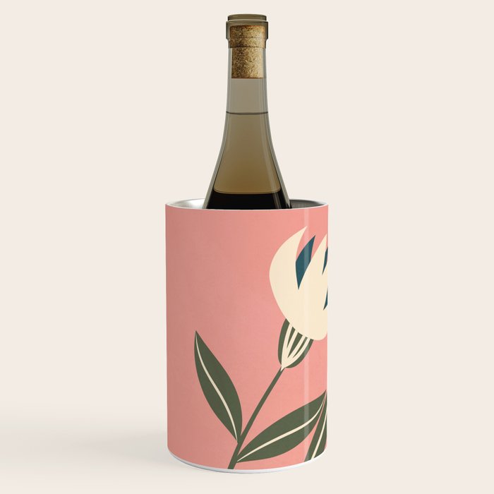 Minimal Abstract Flowers 21 Wine Chiller Gallery Image 2
