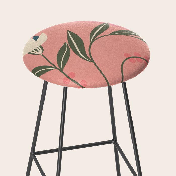 Minimal Abstract Flowers 21 Stool Gallery Image 2