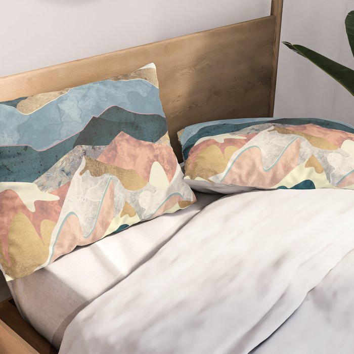 Golden Peaks Pillow Sham Gallery Image 2