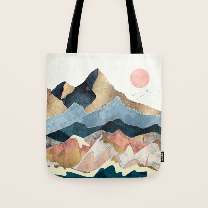 Golden Peaks Tote Bag Gallery Image 1