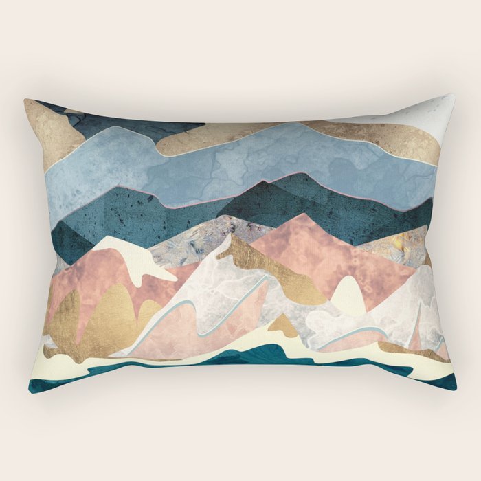Golden Peaks Rectangular Pillow Gallery Image 2