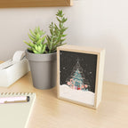 Enchanted Winter Glasshouse Filled with Festive Delights Mini Art Print Gallery Image 2
