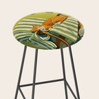 Sleeping Ginger Cat Sunshine Stool Gallery Image 2