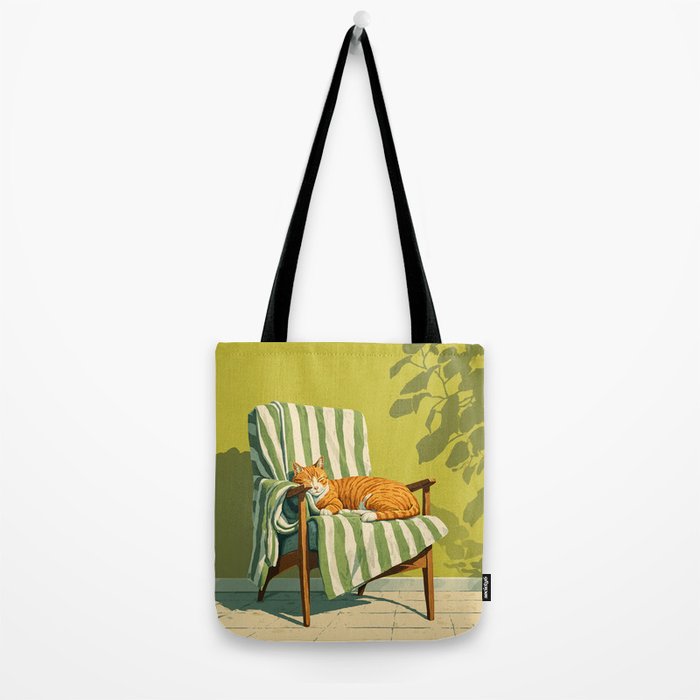 Sleeping Ginger Cat Sunshine Tote Bag Gallery Image 2