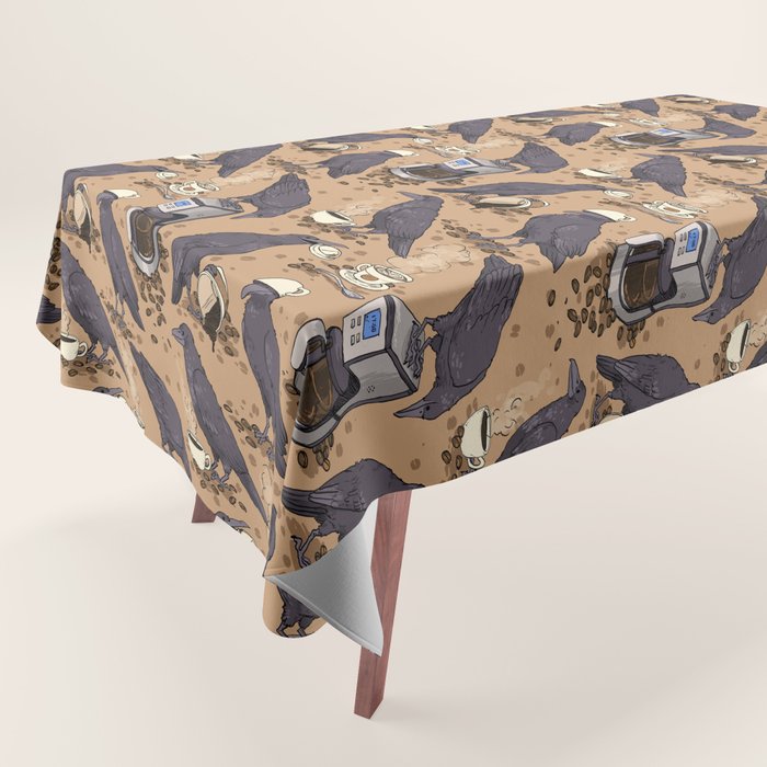 Corvids & Coffee Tablecloth Gallery Image 1