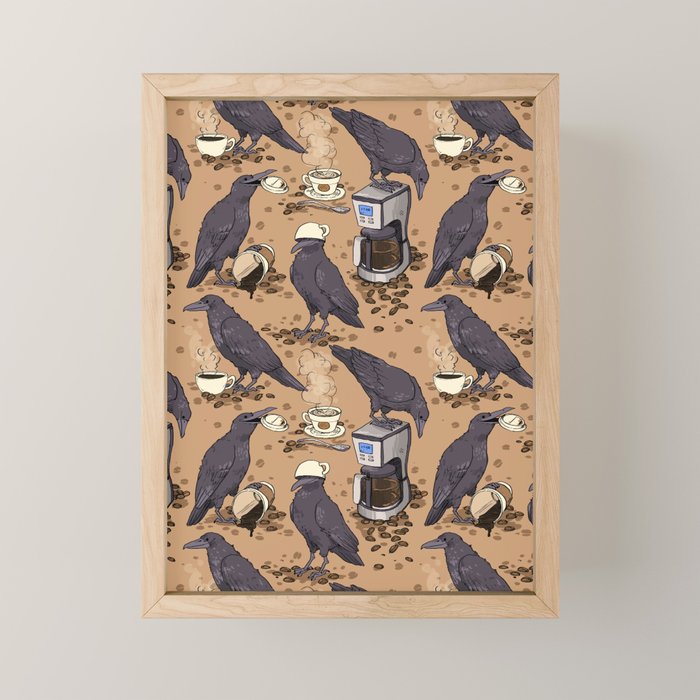 Corvids & Coffee Mini Art Print Gallery Image 1