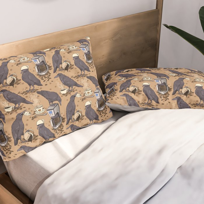 Corvids & Coffee Pillow Sham Gallery Image 2