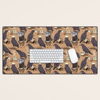 Corvids & Coffee Desk Mat Gallery Image 1