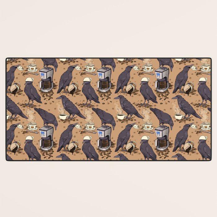 Corvids & Coffee Desk Mat Gallery Image 3