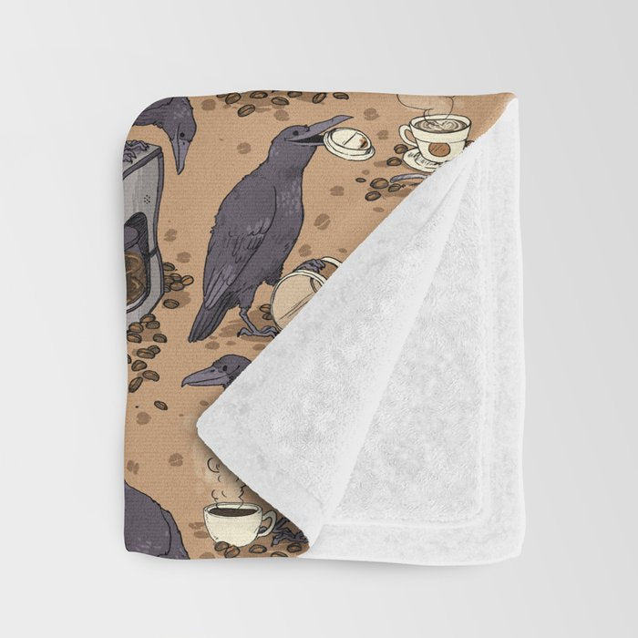Corvids & Coffee Throw Blanket Gallery Image 3