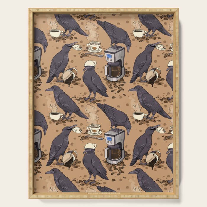 Corvids & Coffee Serving Tray Gallery Image 1