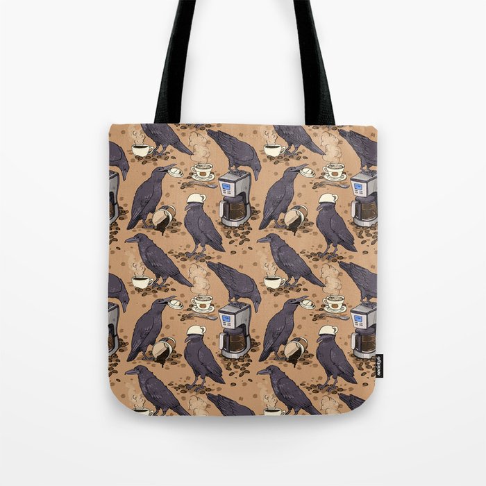 Corvids & Coffee Tote Bag Gallery Image 1