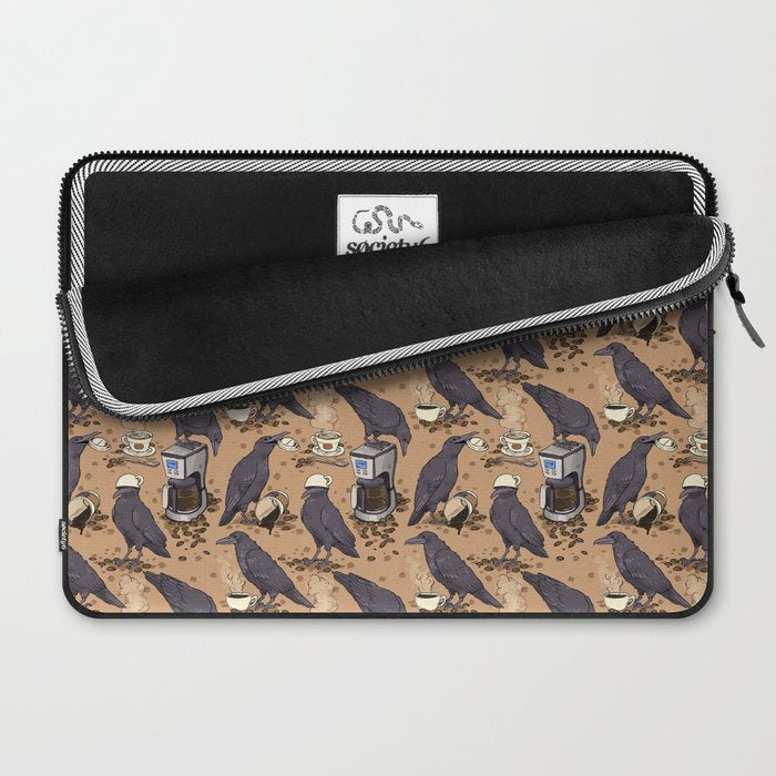 Corvids & Coffee Laptop Sleeve Gallery Image 2