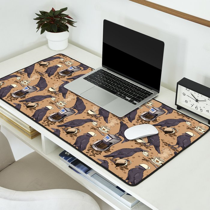 Corvids & Coffee Desk Mat Gallery Image 2