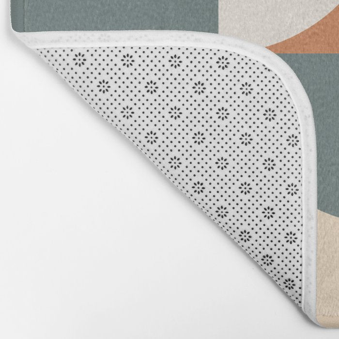 Mid Century Modern Geometric 23 Bath Mat Gallery Image 2