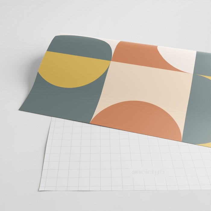 Mid Century Modern Geometric 23 Wrapping Paper Gallery Image 2
