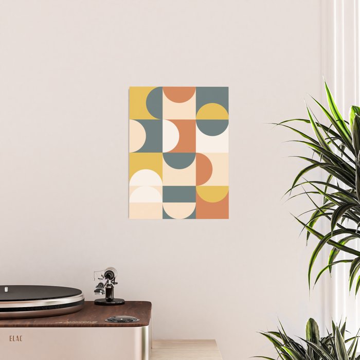 Mid Century Modern Geometric 23 Poster Gallery Image 2