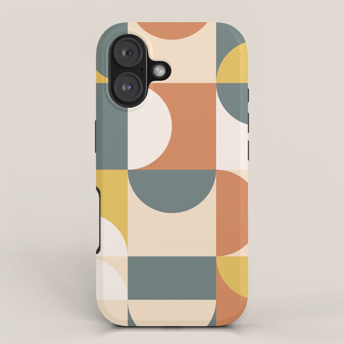 Mid Century Modern Geometric 23 iPhone Case Gallery Image 1