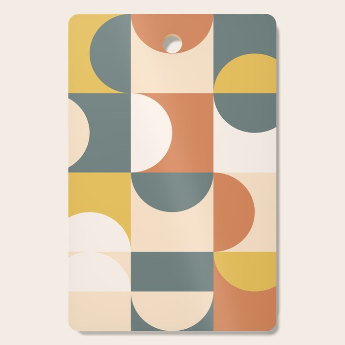 Mid Century Modern Geometric 23 Cutting Board Gallery Image 1