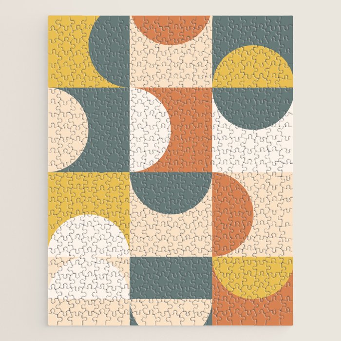 Mid Century Modern Geometric 23 Jigsaw Puzzle Gallery Image 1