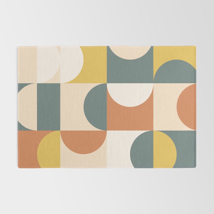 Mid Century Modern Geometric 23 Rug Gallery Image 2